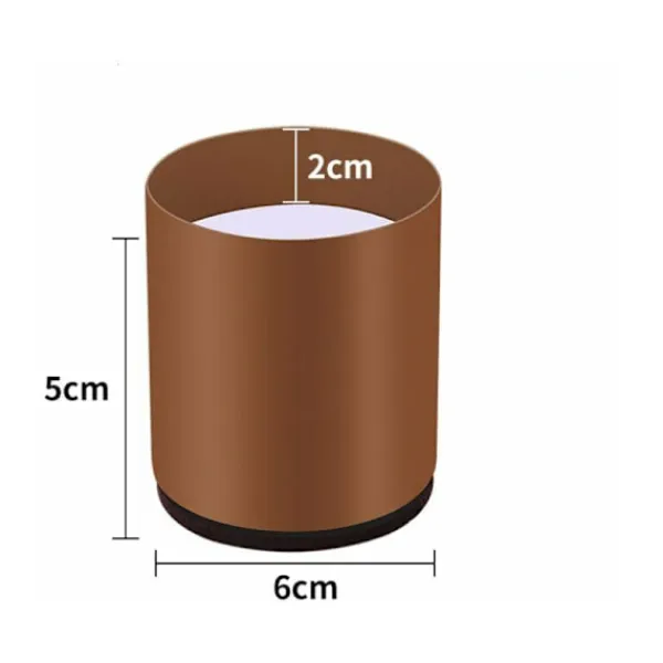 OCEAN Sängar>Set med 4 Sängben i Kolstål, Möbelhöjare Lägger Till 5 cm Höjd