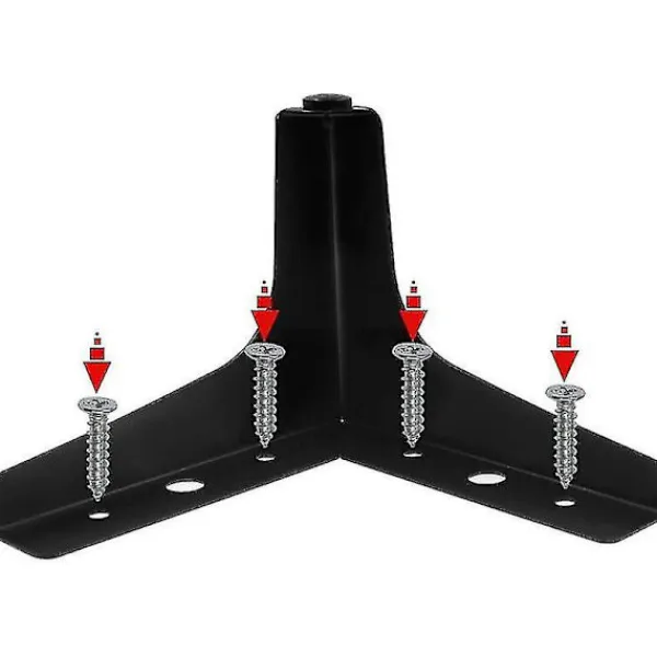 Sängar>Set med 4 svarta metalltriangel sängben DIY möbler soffben - 10cm
