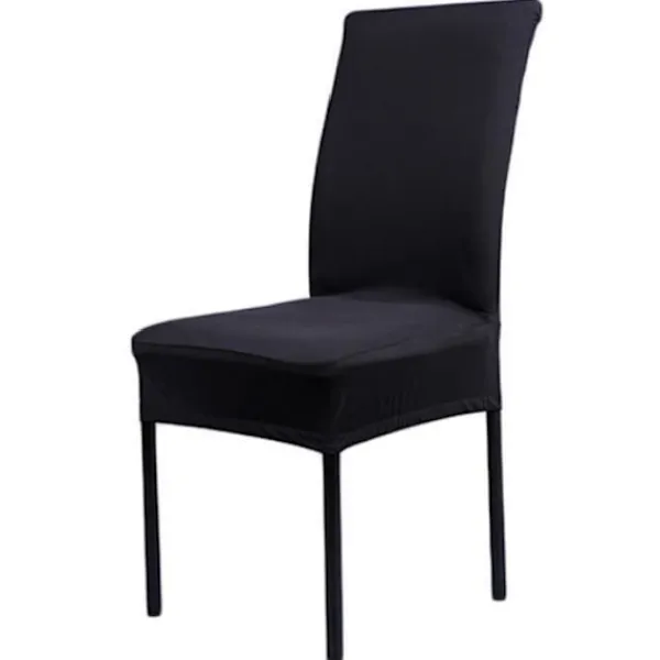 Stolar>Set med 6 Universal Stretch Stolöverdrag - Modern - Svart
