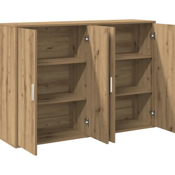 vidaXL Sideboards>Sideboard 2 pcs Artisan Ek 60 x 31 x 84 cm Konstruerat trä