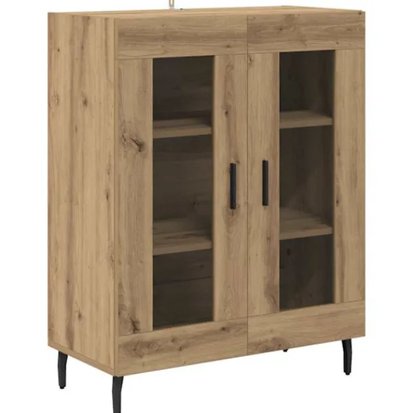 vidaXL Sideboards>Sideboard Artisan Ek 69,5 x 34 x 90 cm Konstruerat trä