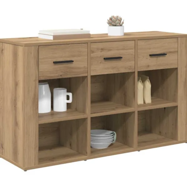 vidaXL Sideboards>Sideboard Artisan Ek 100 x 30 x 59,5 cm Konstruerat trä
