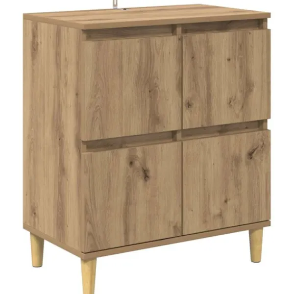 vidaXL Sideboards>Sideboard Artisan Ek 60 x 35 x 70 cm Konstruerat trä