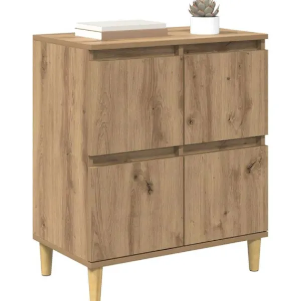 vidaXL Sideboards>Sideboard Artisan Ek 60 x 35 x 70 cm Konstruerat trä