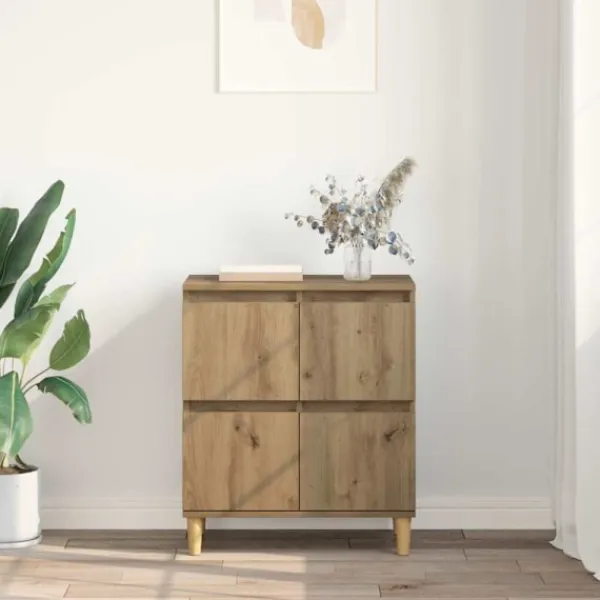 vidaXL Sideboards>Sideboard Artisan Ek 60 x 35 x 70 cm Konstruerat trä