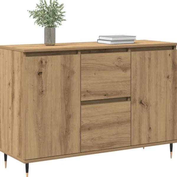 vidaXL Sideboards>Sideboard Artisan Ek 101,5 x 35 x 70 cm Konstruerat trä