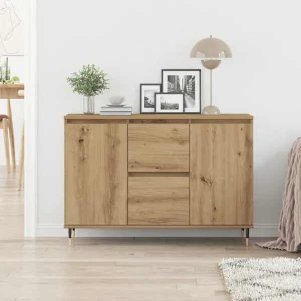 vidaXL Sideboards>Sideboard Artisan Ek 101,5 x 35 x 70 cm Konstruerat trä