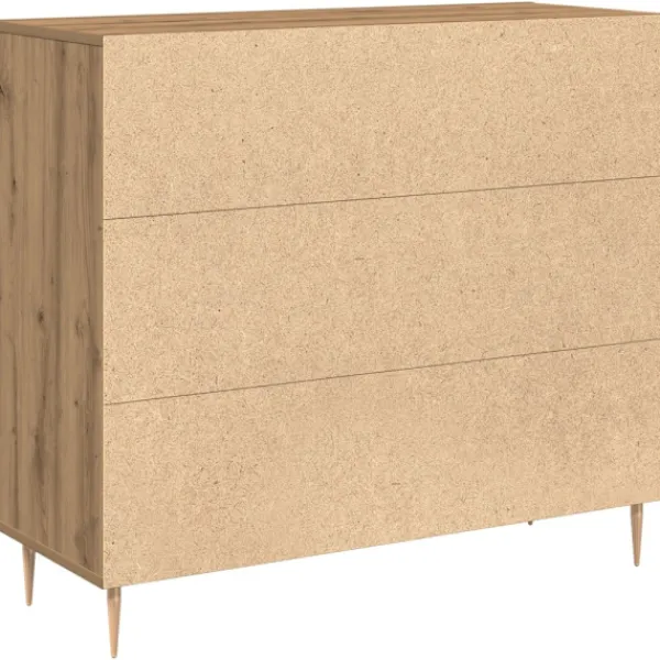 vidaXL Sideboards>Sideboard Artisan Ek 90 x 34 x 80 cm Konstruerat trä