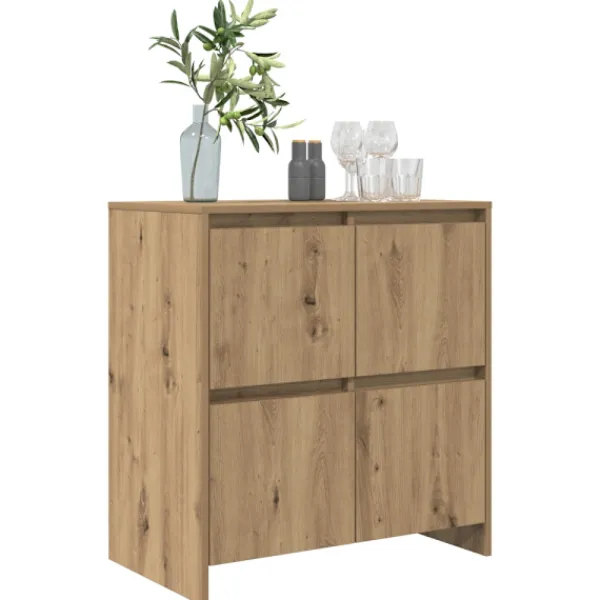 vidaXL Sideboards>Sideboard Artisan Ek 70 x 41 x 75 cm Konstruerat trä