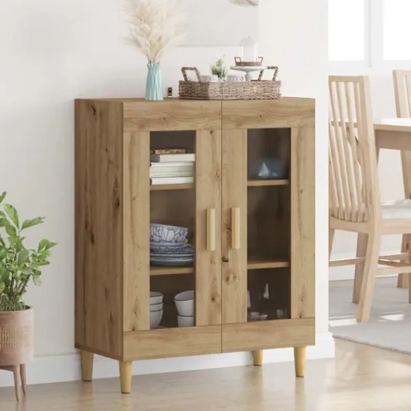 vidaXL Sideboards>Sideboard Artisan Ek 69,5 x 34 x 90 cm Konstruerat trä