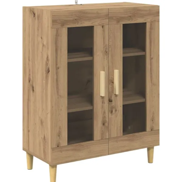 vidaXL Sideboards>Sideboard Artisan Ek 69,5 x 34 x 90 cm Konstruerat trä