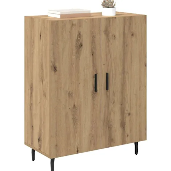 vidaXL Sideboards>Sideboard Artisan Ek 69,5 x 34 x 90 cm Konstruerat trä