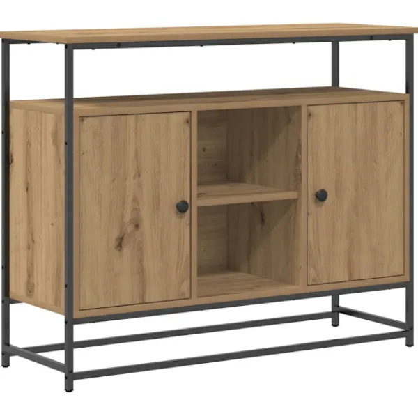 vidaXL Sideboards>Sideboard Artisan Ek 100 x 35 x 80 cm Konstruerat trä