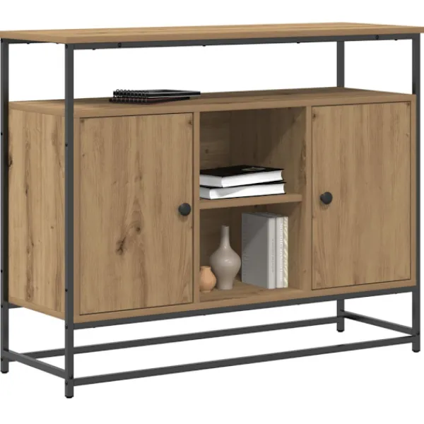 vidaXL Sideboards>Sideboard Artisan Ek 100 x 35 x 80 cm Konstruerat trä