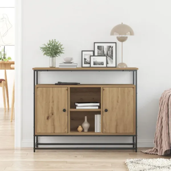 vidaXL Sideboards>Sideboard Artisan Ek 100 x 35 x 80 cm Konstruerat trä
