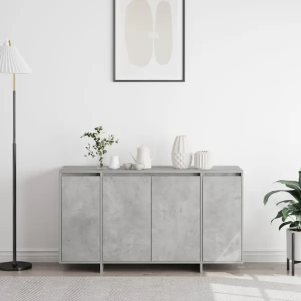 vidaXL Sideboards>Sideboard Betonggrå 135 x 41 x 75 cm Konstruerat trä