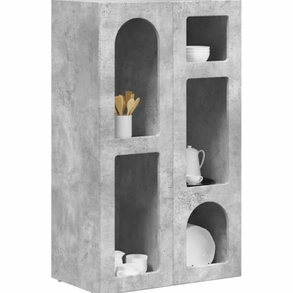 vidaXL Sideboards>Sideboard Betonggrå 59 x 35 x 100,5 cm Konstruerat trä
