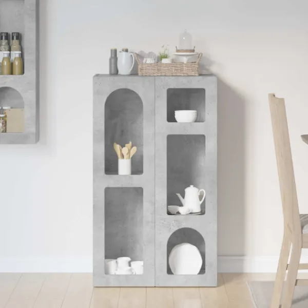vidaXL Sideboards>Sideboard Betonggrå 59 x 35 x 100,5 cm Konstruerat trä