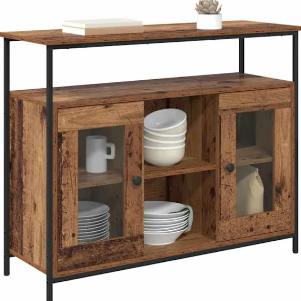 vidaXL Sideboards>Sideboard Gammalt trä 100 x 35 x 80 cm Konstruerat trä