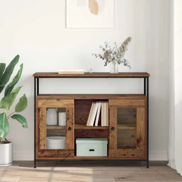 vidaXL Sideboards>Sideboard Gammalt trä 100 x 35 x 80 cm Konstruerat trä