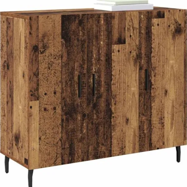 vidaXL Sideboards>Sideboard Gammalt trä 90 x 34 x 80 cm Konstruerat trä