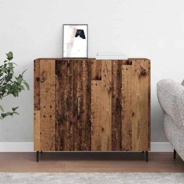 vidaXL Sideboards>Sideboard Gammalt trä 90 x 34 x 80 cm Konstruerat trä