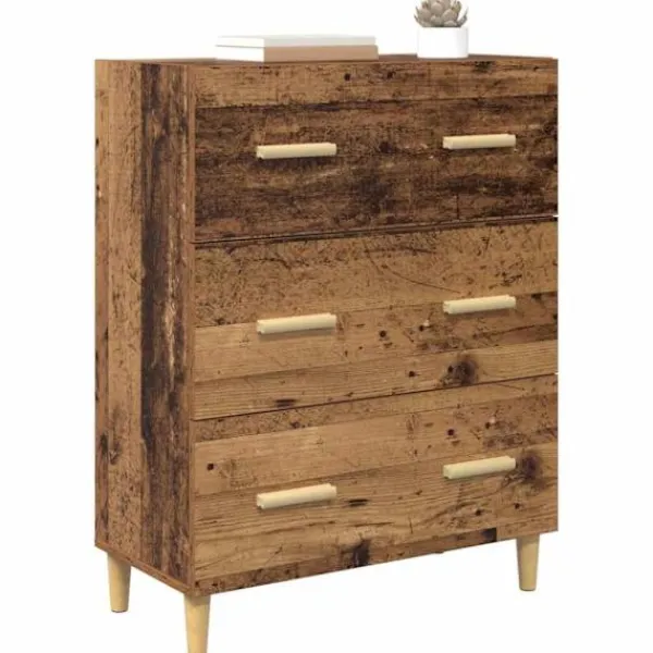 vidaXL Byråer>Sideboard Gammalt trä 69,5 x 34 x 90 cm Konstruerat trä