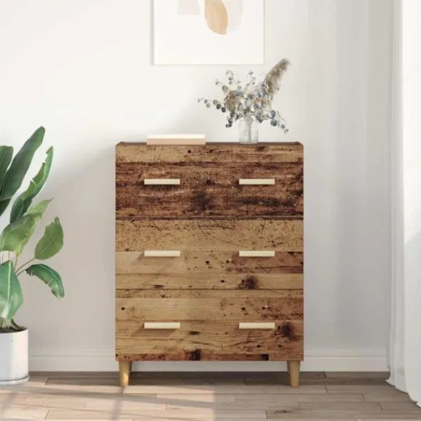 vidaXL Byråer>Sideboard Gammalt trä 69,5 x 34 x 90 cm Konstruerat trä