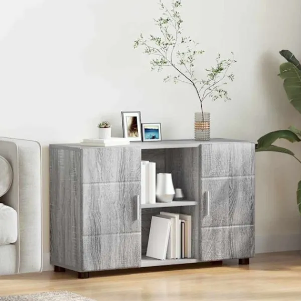 vidaXL Sideboards>Sideboard Grå Sonoma 88,5 x 30,5 x 55,5 cm Konstruerat trä