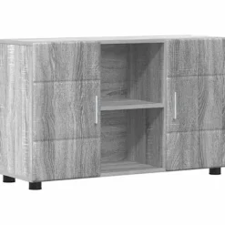 vidaXL Sideboards>Sideboard Grå Sonoma 88,5 x 30,5 x 55,5 cm Konstruerat trä