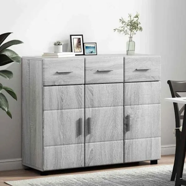 vidaXL Sideboards>Sideboard Grå Sonoma 88,5 x 30,5 x 73 cm Konstruerat trä