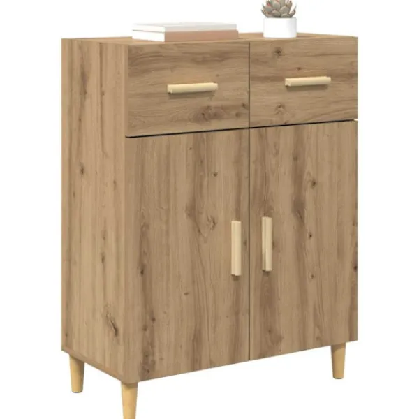 vidaXL Sideboards>Sideboard med låda artisan ek 34 x 69.5 x 89 cm Konstruerat trä