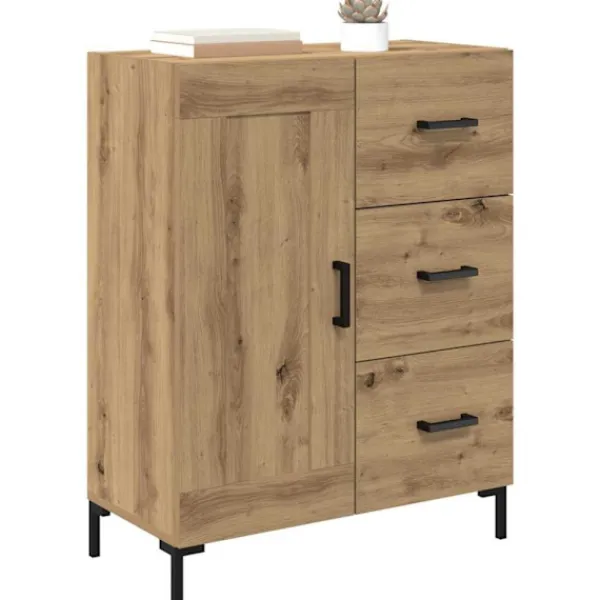 vidaXL Sideboards>Sideboard med låda artisan ek 69.5 x 34 x 90 cm Konstruerat trä