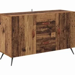 vidaXL Sideboards>Sideboard med låda Gammalt trä 100 x 36 x 60 cm Konstruerat trä
