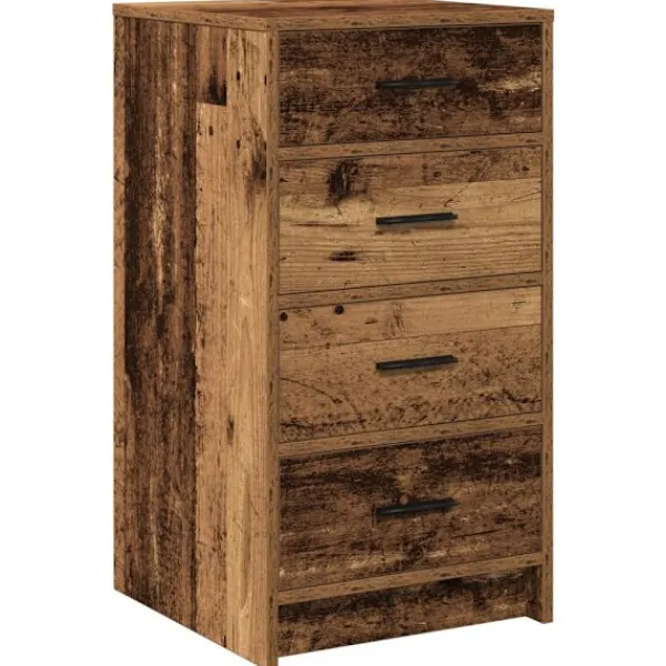 vidaXL Byråer>Sideboard med låda Gammalt trä 40 x 41 x 75 cm Konstruerat trä
