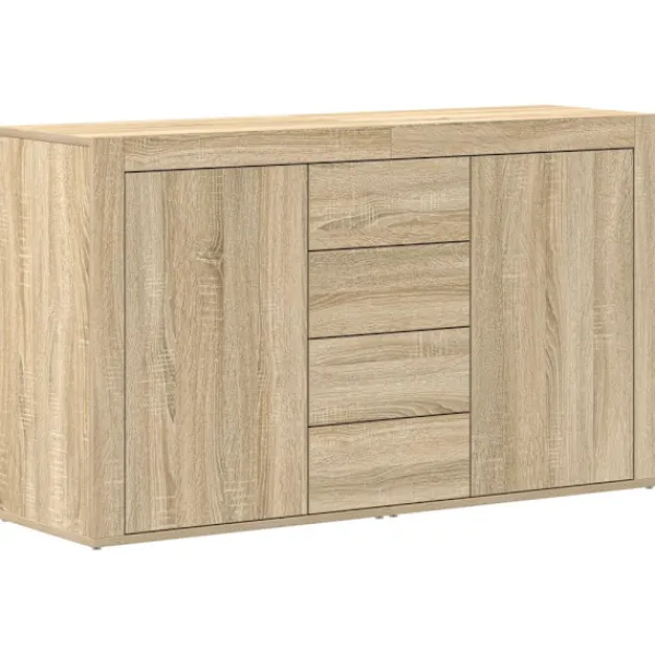 vidaXL Sideboards>Sideboard med låda Sonoma-ek 120 x 36 x 69 cm Konstruerat trä