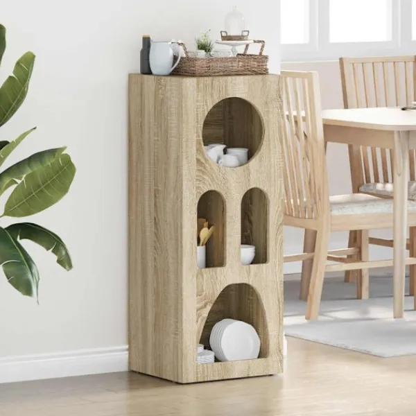 vidaXL Skåp>Sideboard Sonoma-ek 40 x 35 x 100,5 cm Konstruerat trä