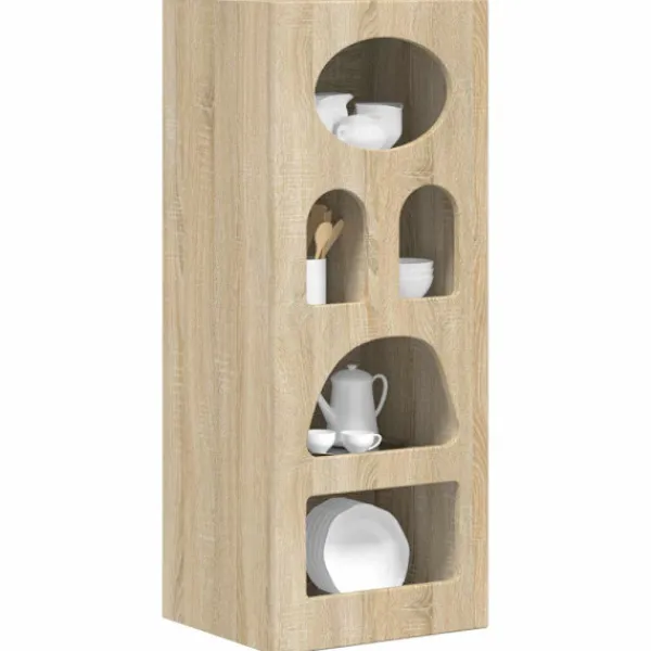 vidaXL Skåp>Sideboard Sonoma-ek 40 x 35 x 100,5 cm Konstruerat trä