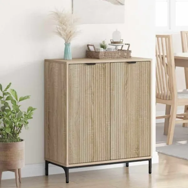 vidaXL Sideboards>Sideboard Sonoma-ek 69,5 x 33 x 82 cm Konstruerat trä