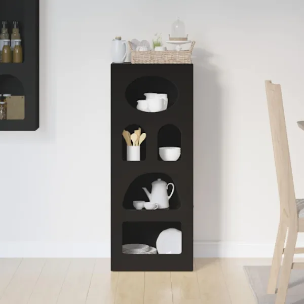 vidaXL Sideboards>Sideboard Svart 40 x 35 x 100,5 cm Konstruerat trä