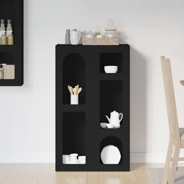 vidaXL Sideboards>Sideboard Svart 59 x 35 x 100,5 cm Konstruerat trä