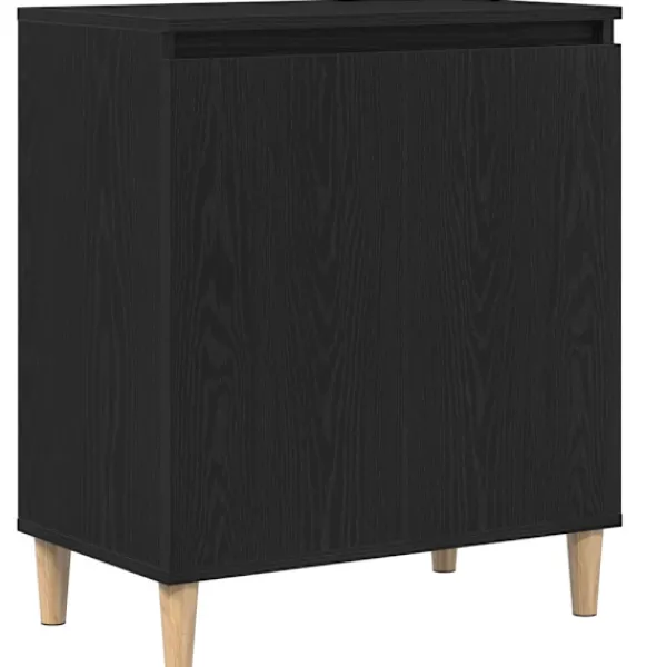 vidaXL Sideboards>Sideboard Svart 60 x 35 x 70 cm Konstruerat trä