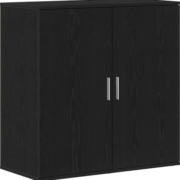 vidaXL Sideboards>Sideboard Svart Ek 79 x 38 x 80 cm Konstruerat trä