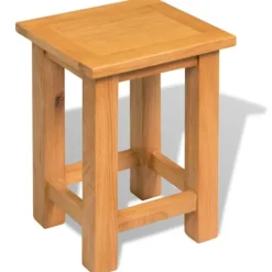 vidaXL Småbord>Sidobord 2 st 27x24x37 cm massiv ek