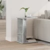 vidaXL Småbord>Sidobord Betonggrå 35 x 25 x 50 cm Konstruerat trä