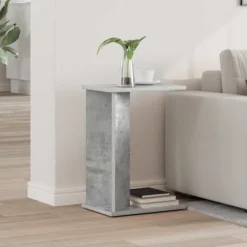 vidaXL Småbord>Sidobord Betonggrå 35 x 25 x 50 cm Konstruerat trä