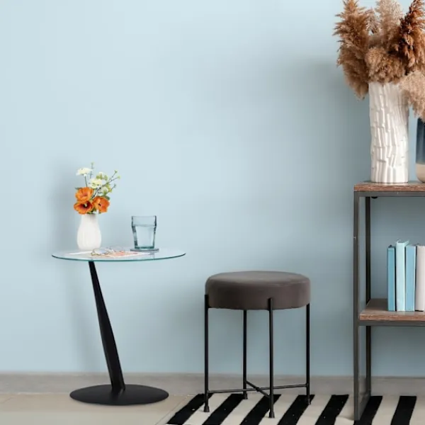 B2X Småbord>Sidobord i svart glas