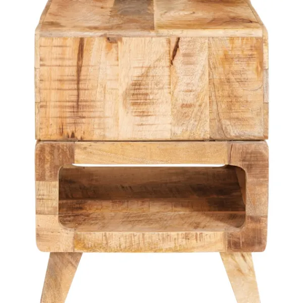 vidaXL Småbord>Sidobord med hylla Brun 40 x 40 x 49 cm Massivt mangoträ