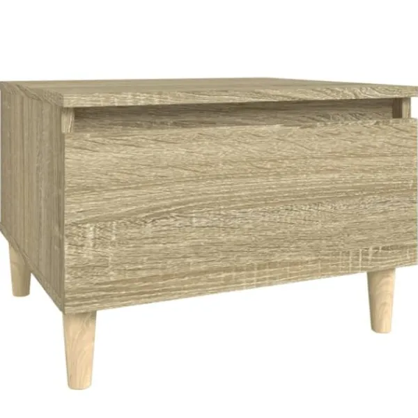 vidaXL Soffbord>Sidobord sonoma-ek 50x46x35 cm konstruerat trä