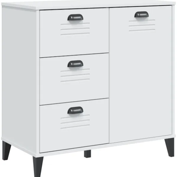 vidaXL Byråer>Sidobord VIKEN vit 80x40x80 cm konstruerat trä